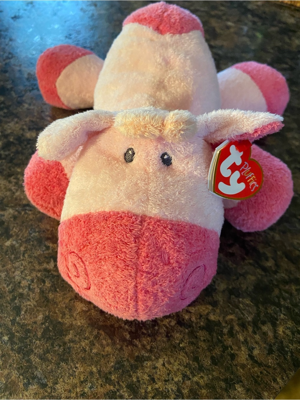 Ty Pluffies MOOER Pink Cow Plush 2008 Retired Rare MWMT (Mint With Mint Tags)